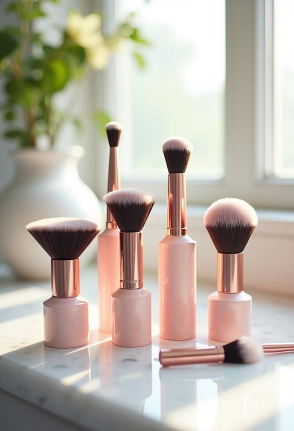 essential mini makeup brushes