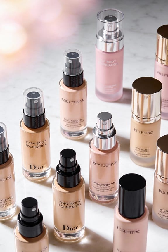 flawless body foundation sprays