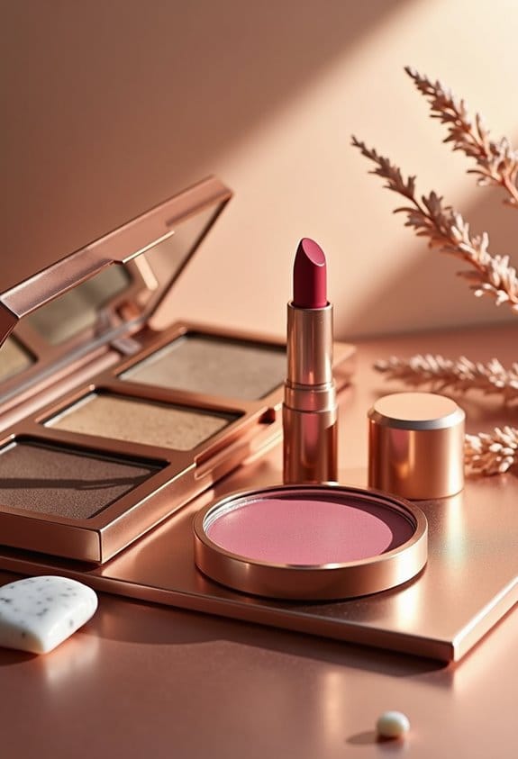 makeup complements hair color