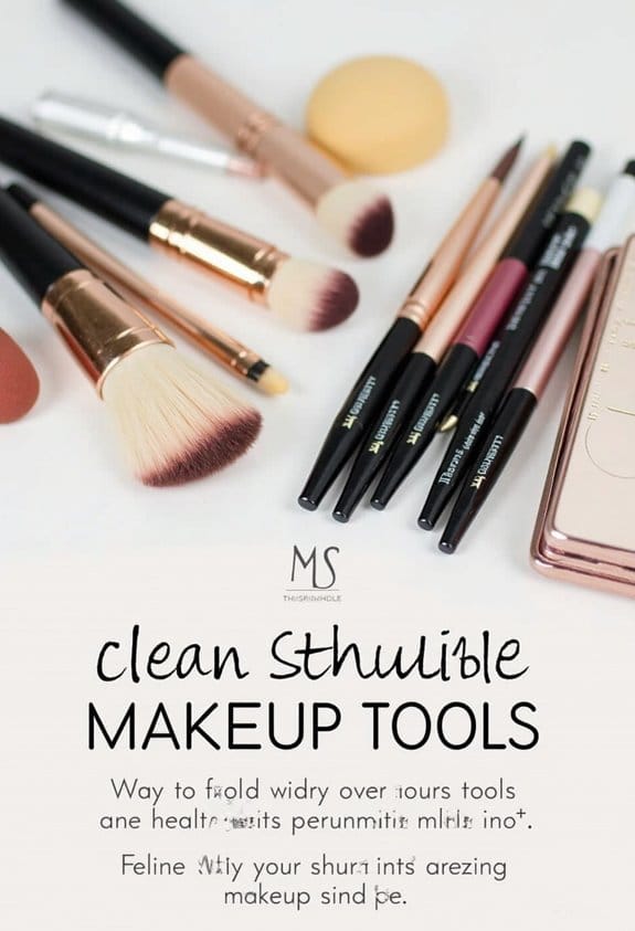 makeup tools cleaning frequency