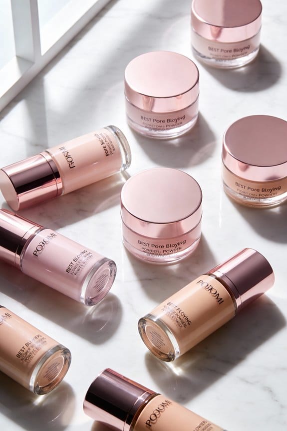 pore blurring smoothing powders