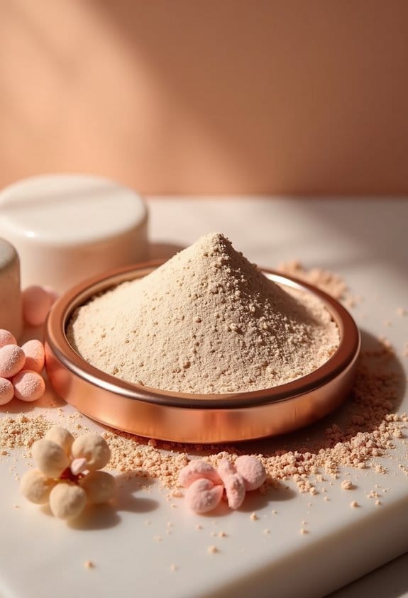 talc enhances makeup performance